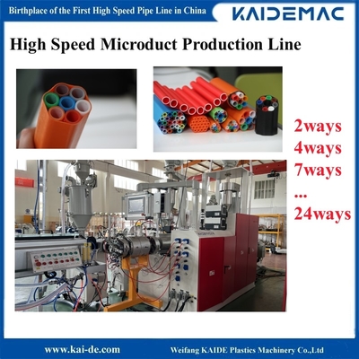 80 m/Min 120 m/Min Mikroduct-Bündel Produktionslinie Steuerung durch PLC