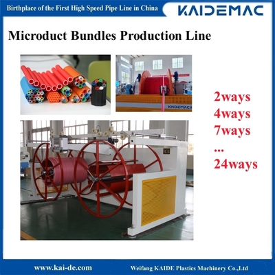Maschine zur Herstellung von Mikroduct-Rohren aus HDPE-Siliziumkern 120 m/Min.