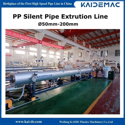 PP-Produktionslinie für stillschweigende Drainage-Rohre
