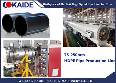HDPE Rohr, das Maschine, 250mm HDPE Rohr-Verdrängungs-Linie für 75-250mm Rohr herstellt